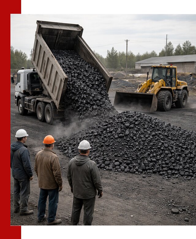 Доставка угля антрацита в Новом Уренгое с самосвалами и погрузкой