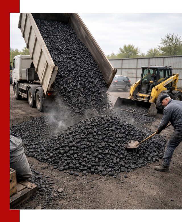 Доставка угля орех в Новом Уренгое оптом и в розницу