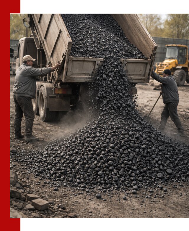 Доставка угля семечка самосвалами в Новом Уренгое