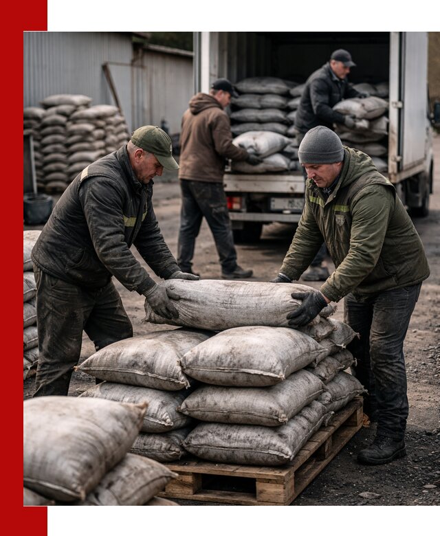 Доставка угля в мешках по выгодным ценам в Новом Уренгое
