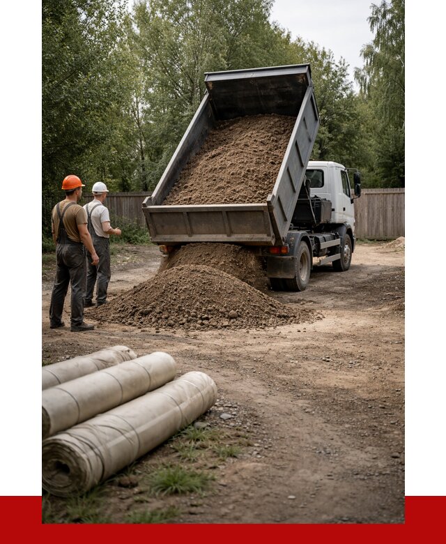 Доставка сыпучих материалов самосвалом в [cvi] от 4367 р. | ПРОНЕРУДНвг