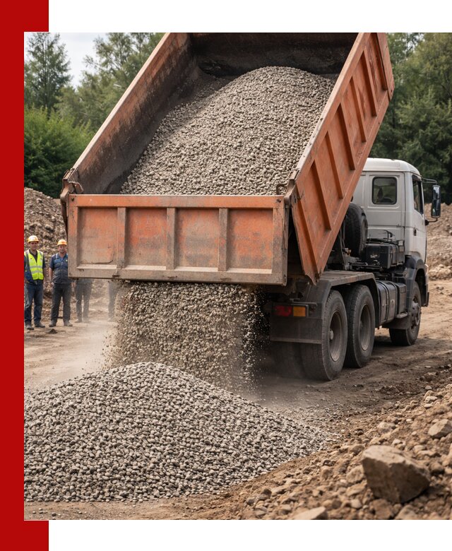 Доставка сыпучих материалов самосвалом в Новом Уренгое быстро и надежно