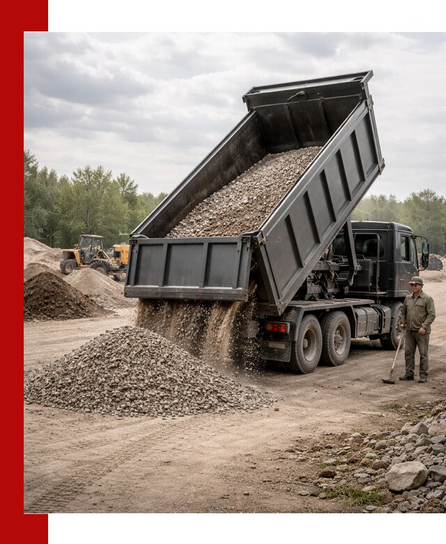 Доставка самосвалом 30 м3 по выгодным ценам в Новом Уренгое