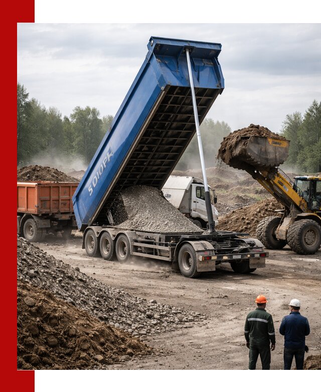 Аренда тонар 40 тонн в Новом Уренгое с доставкой материалов