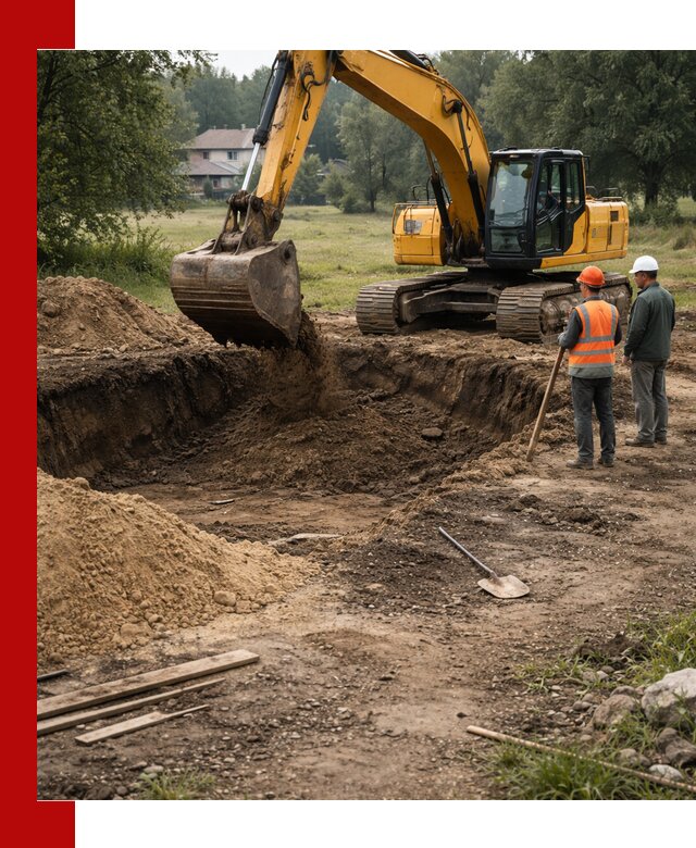 Рытье котлована под фундамент в Новом Уренгое (быстро и недорого)