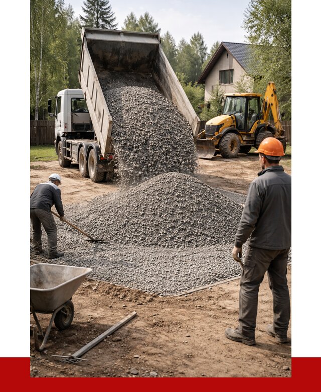 Отсыпка участка щебнем в Новом Уренгое от 6759 р. ПРОНЕРУДНвг