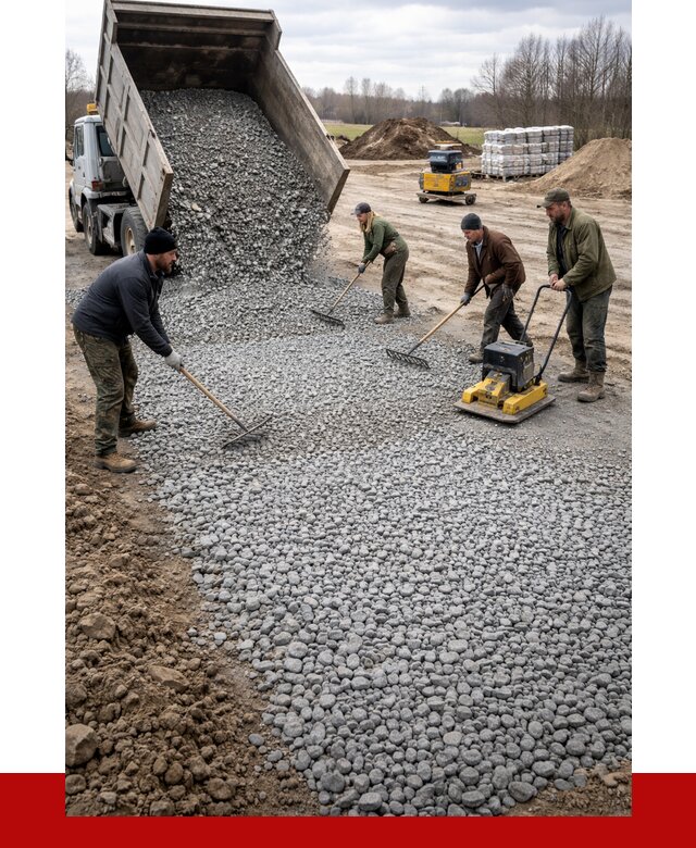 Устройство щебеночной подушки в Новом Уренгое от 4679 р. ПРОНЕРУДНвг
