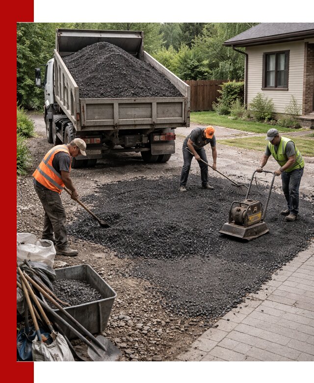 Асфальтовая крошка для двора с доставкой в Новом Уренгое